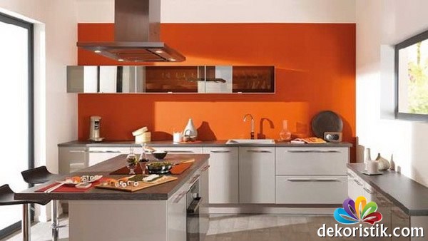 turuncu mutfak modelleri