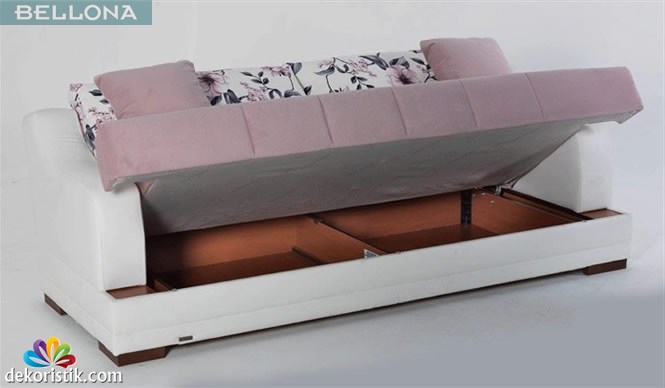 bellona mobilya sidney kanepe ekol pudra real beyaz deri 03