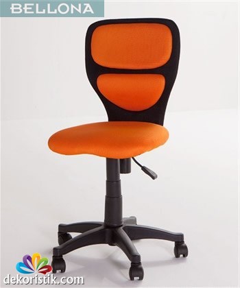 bellona mobilya trio siyah sandalye orange