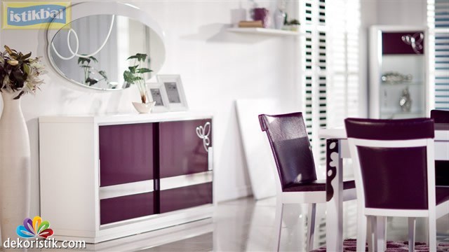 istikbal mobilya bianco yemek odasi beyaz mor14