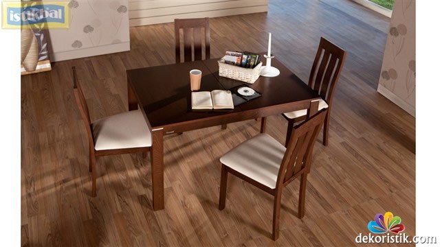 istikbal mobilya terra masa sandalye kahve1