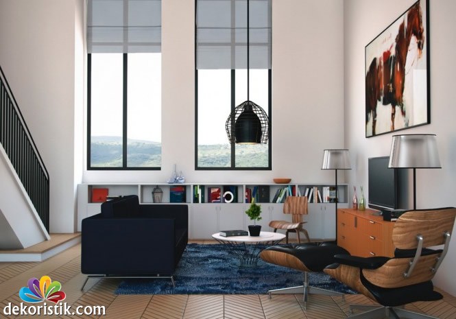 modern oturma odası dekorasyonu