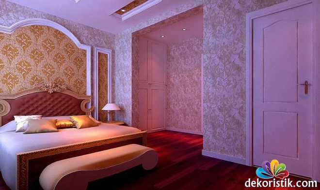 Desenli Yatak Odası Duvar Kağıtları