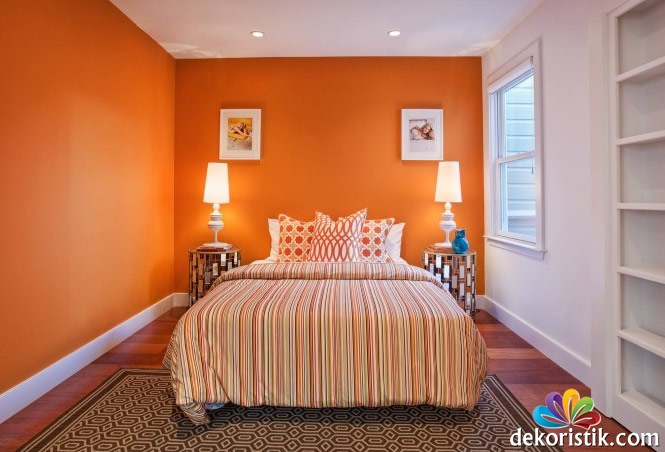 turuncu yatak odasi