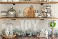 How I Styled New Kitchen Shelves for Christmas