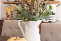 KISS Fall Decorating: Rustic Farmhouse Shelves and Centerpiece
