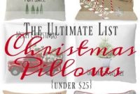 Cozy Farmhouse Christmas Pillows Under $25