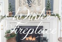 Cozy After-Christmas Fireplace on a Snowy Night