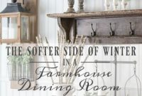 Bring Soft Winter Charm to Your Farmhouse Dining Room