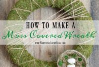 How to Make a Moss Wreath for Your Door