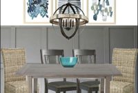 Modern Coastal Farmhouse Dining Room Makeover in Beach Condo