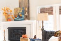 Fall Fireplace and Mantel Decor Tour with Styling Tips