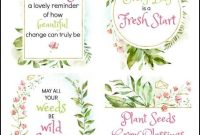 Free Printable Spring Decorations Set for Home