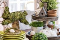 Spring to Easter Centerpieces and Home Organizing Ideas