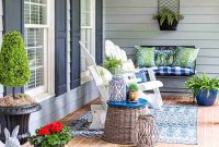 Blue and Green Summer Porch Makeover Ideas