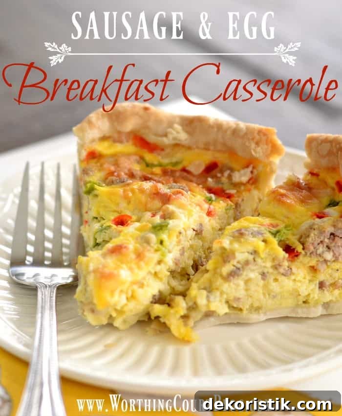 This breakfast casserole makes two pies, can be made ahead and frozen and super tasty