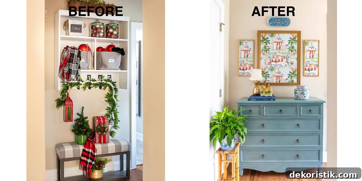 graphic with before and after drop zone makeover