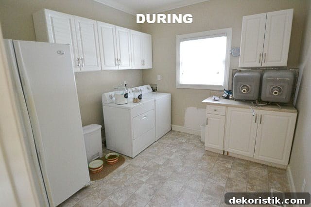 Transform a Cluttered Laundry Room into a Bright, Organized Space 4 Laundry room during renovation.
