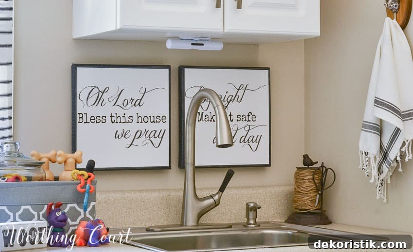 Transform a Cluttered Laundry Room into a Bright, Organized Space 10 The faucet in the laundry room.