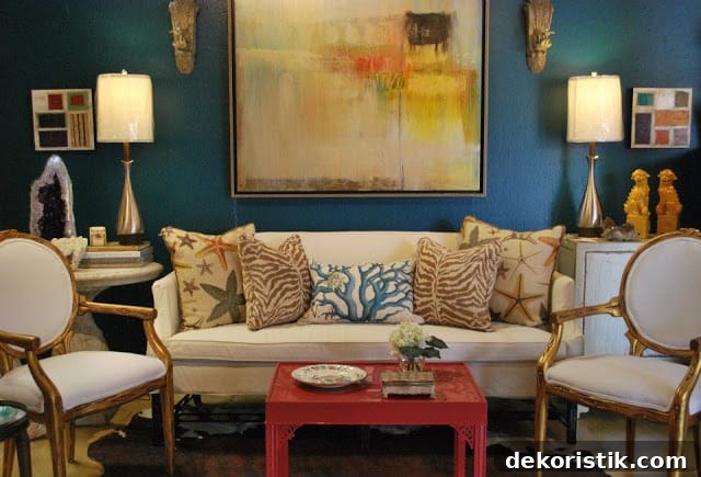 Patriotic Red, White and Blue Decorating Ideas 3 Patriotic Red, White and Blue living space