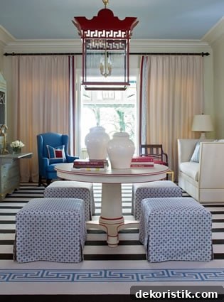 Patriotic Red, White and Blue Decorating Ideas 4 Patriotic Red, White and Blue living space