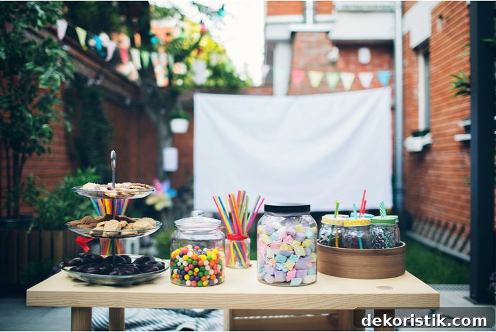 Backyard and Patio Ideas to Transform Your Outdoor Space 14 diy outdoor movie screen and snack bar