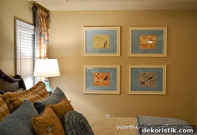 Budget diy artwork for a large wall