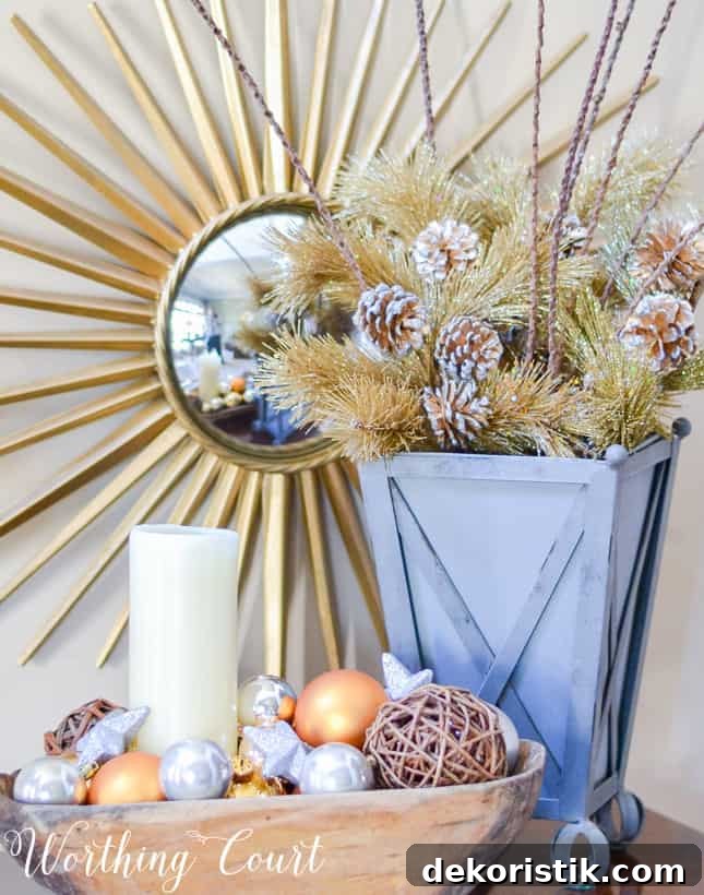 6 Smart Steps Now to Simplify Next Christmas 4 Christmas vignette