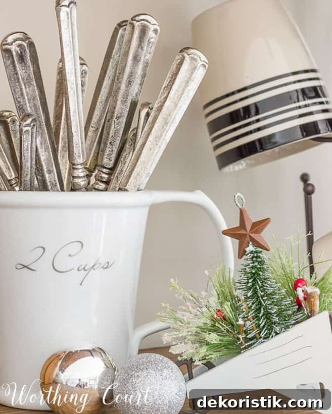 6 Smart Steps Now to Simplify Next Christmas 6 Christmas kitchen vignette