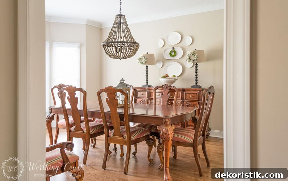 Dining room before