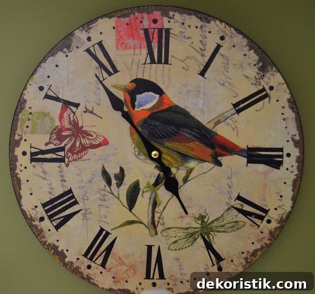Bird clock and towel holder