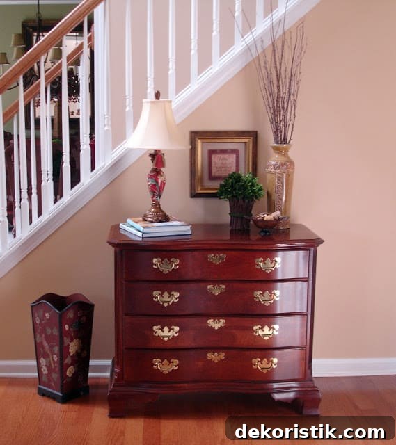 Chest with seasonal decor