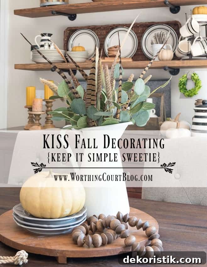 KISS Fall Decorating graphic.