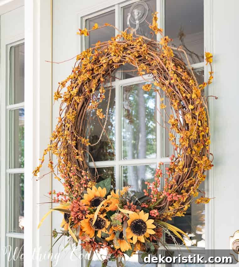 Fall twig wreath || Worthing Court
