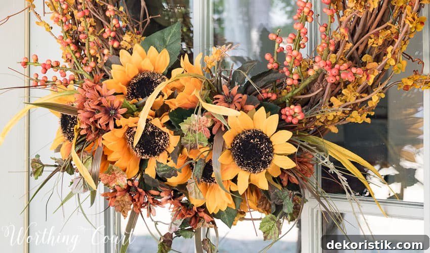 Fall twig wreath picks || Worthing Court
