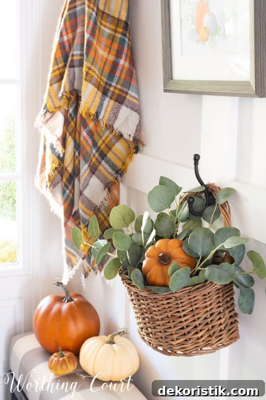 how to decorate for fall and directions for creating a vignette