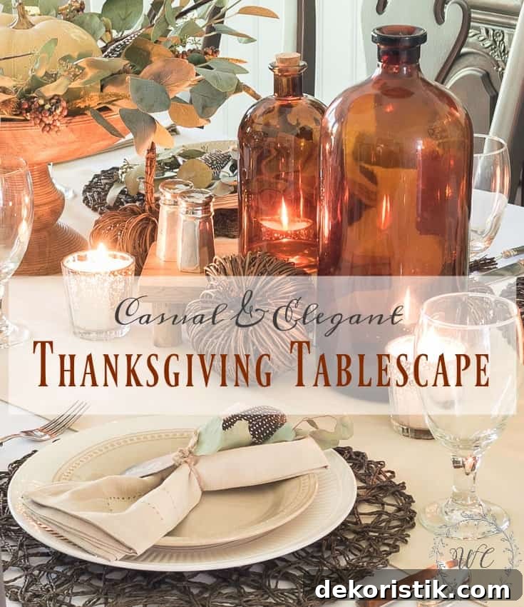 Casual And Elegant Thanksgiving Tablescape || Worthing Court