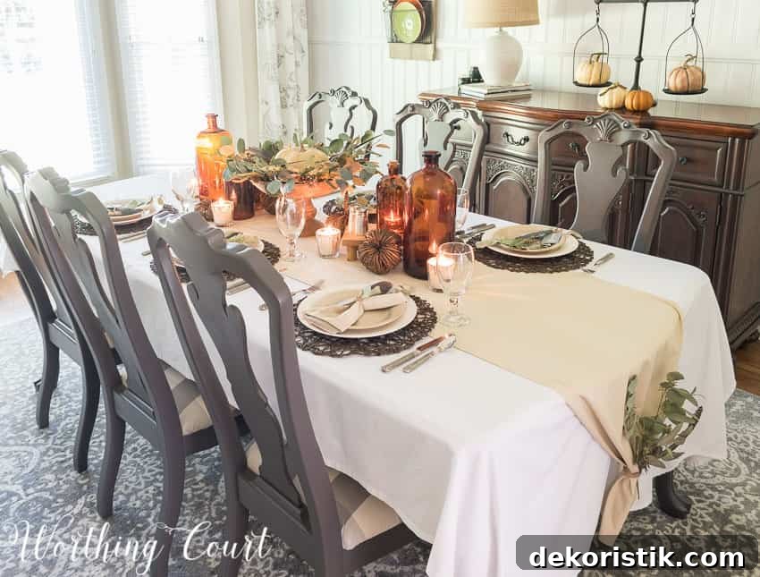 Thanksgiving table setting idea || Worthing Court