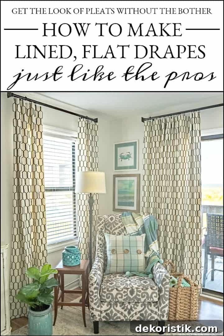 5 High-Impact DIY Projects for Small Budgets 6 DIY drapery panels on corner windows with arm chair and art