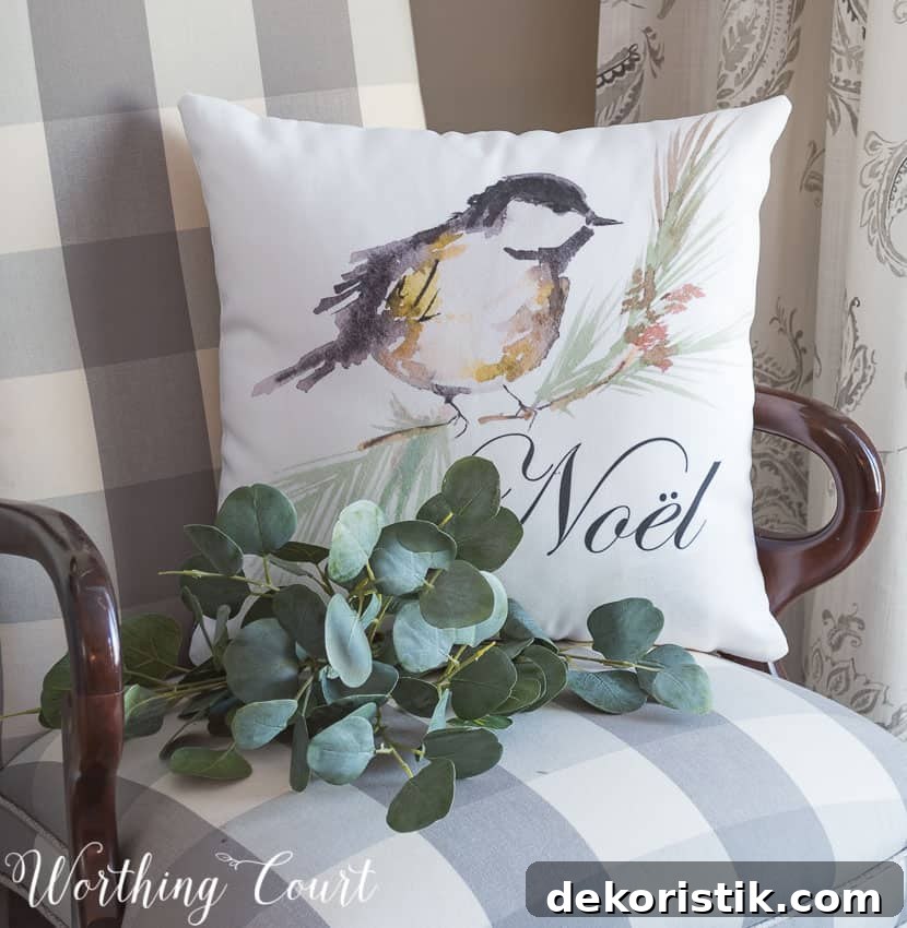 NOEL Christmas Pillow || Worthing Court