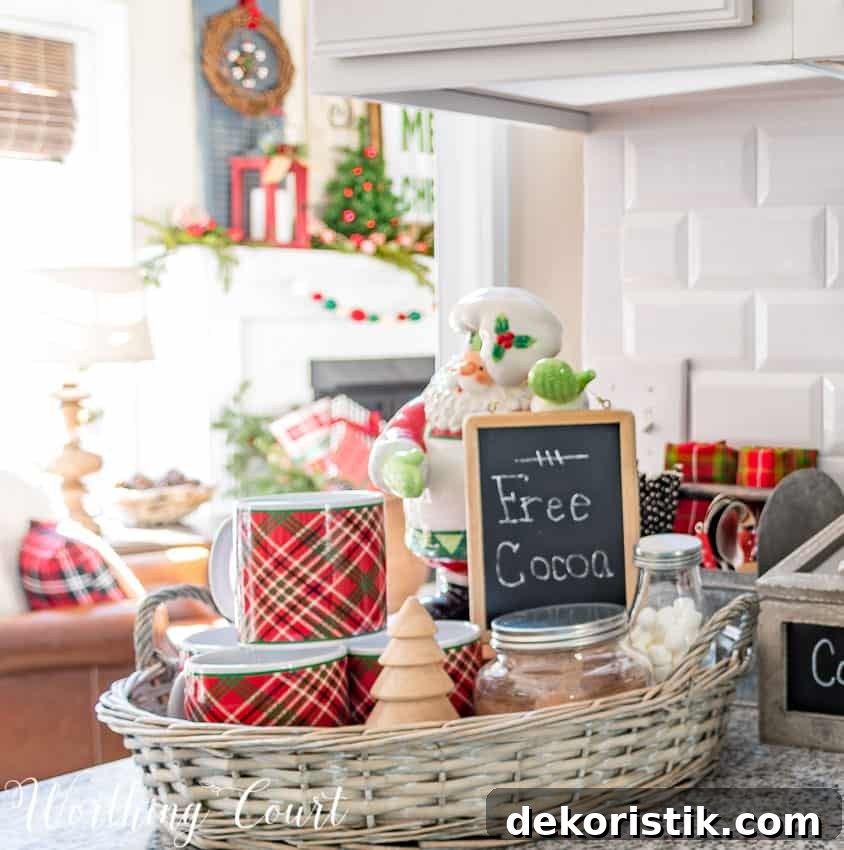 Christmas hot cocoa vignette.