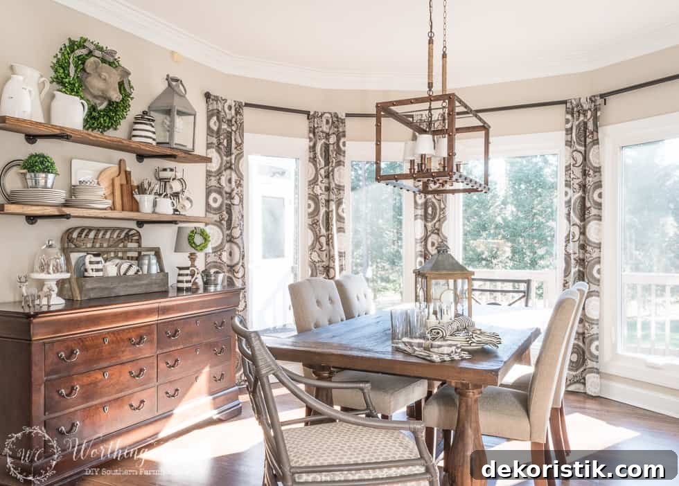Open wooden shelves with topiaries on them.