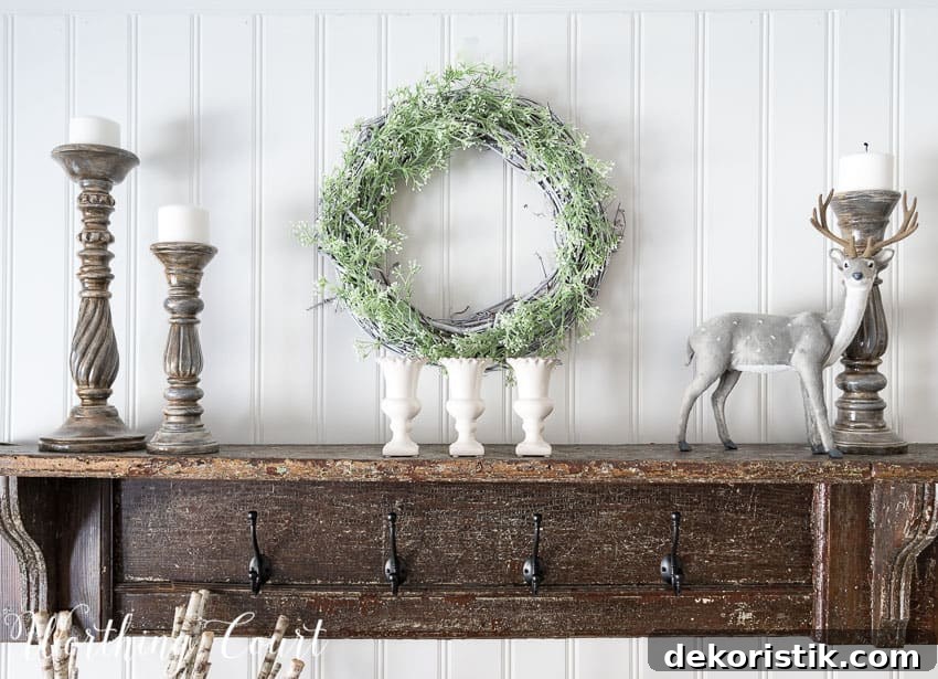 Simple winter shelf display || Worthing Court