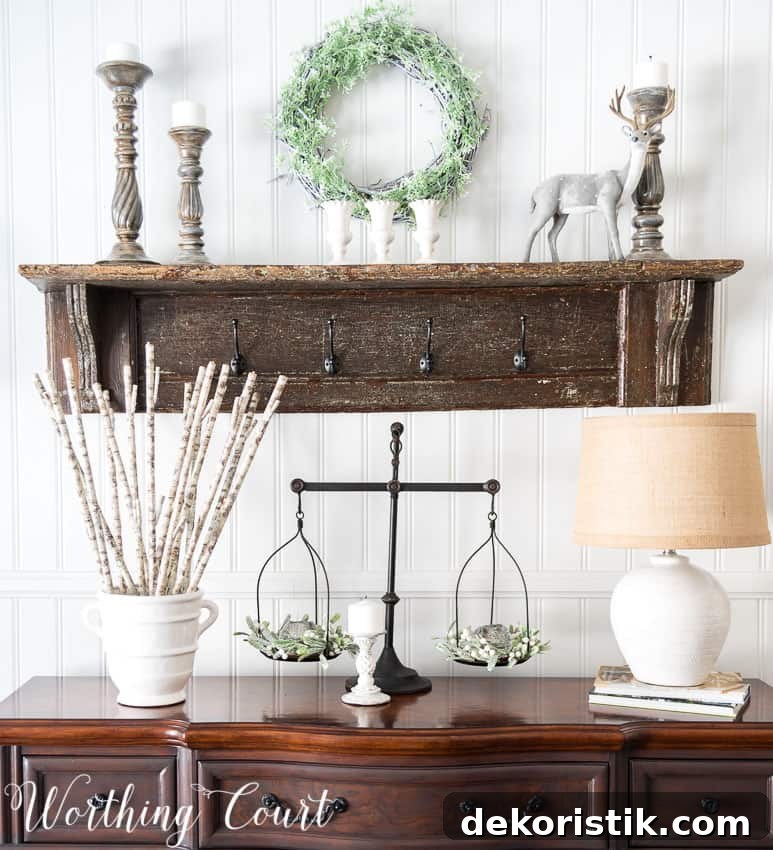 The Softer Side Of Winter In A Farmhouse Dining Room || Worthing Court