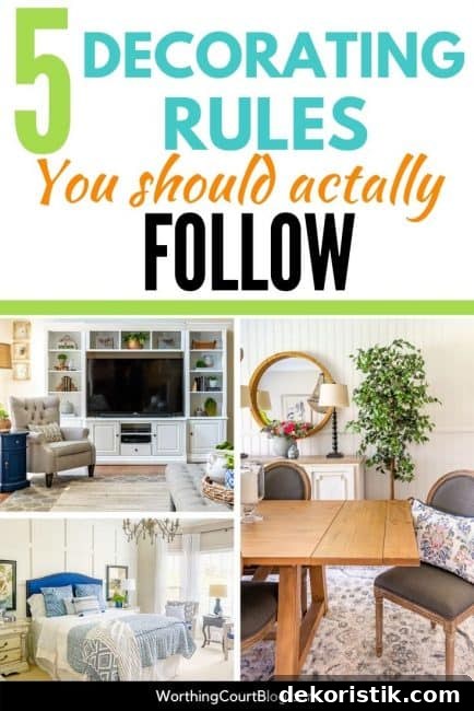 5 Decorating Rules Interior Designers Swear By for Your Home 8 pinterest graphic