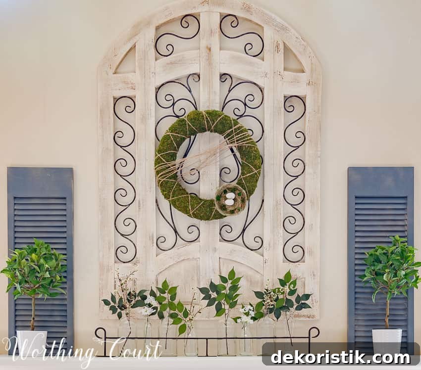 A Fresh And Easy Spring Mantel And Hearth || Worthing Court