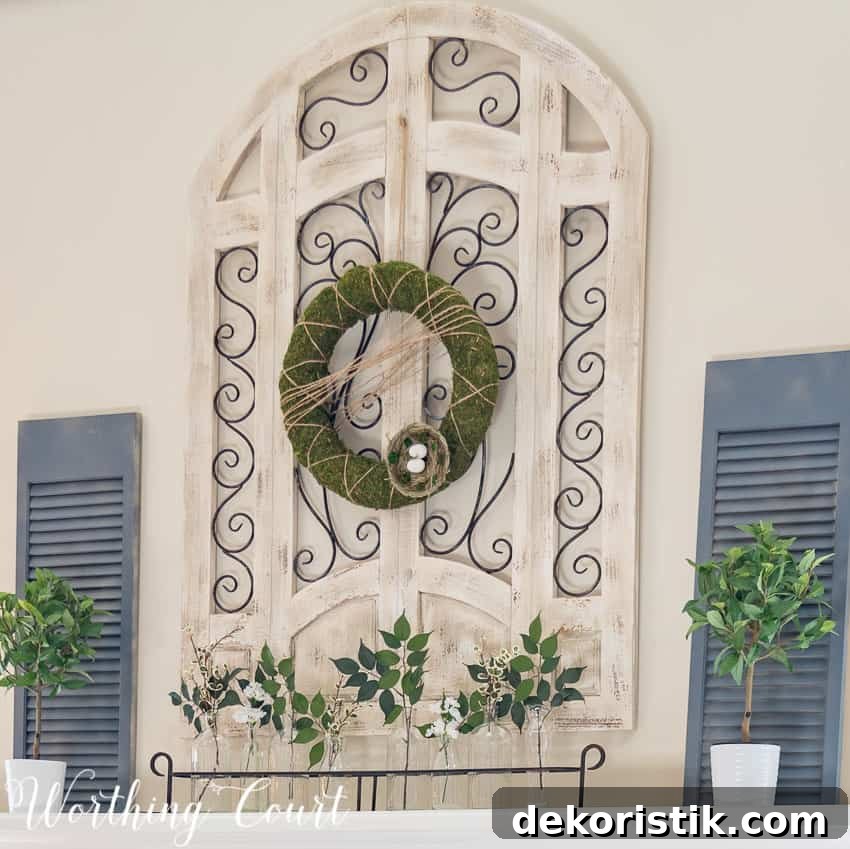 Easy to make moss covered wreath || Worthing Court