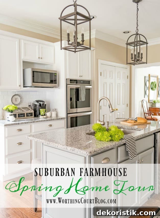 Suburban Farmhouse Spring Home Tour || Worthing Court