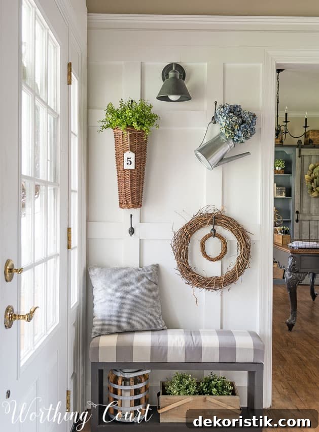 How To Style A Farmhouse Board And Batten Wall || Worthing Court