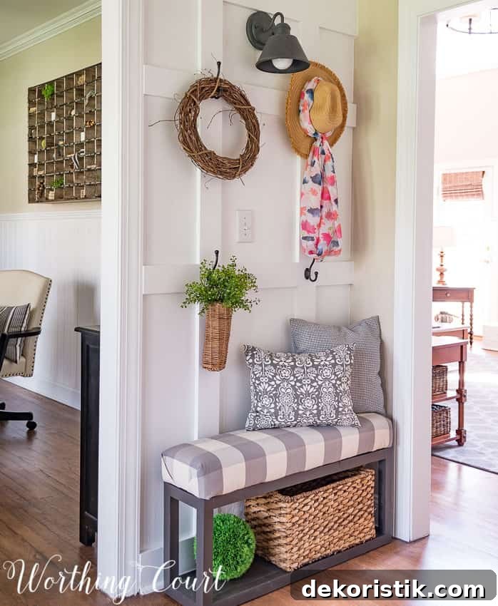 How To Style A Farmhouse Board And Batten Wall || Worthing Court